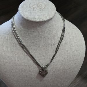 Brighton Silver Heart Pendant Necklace
